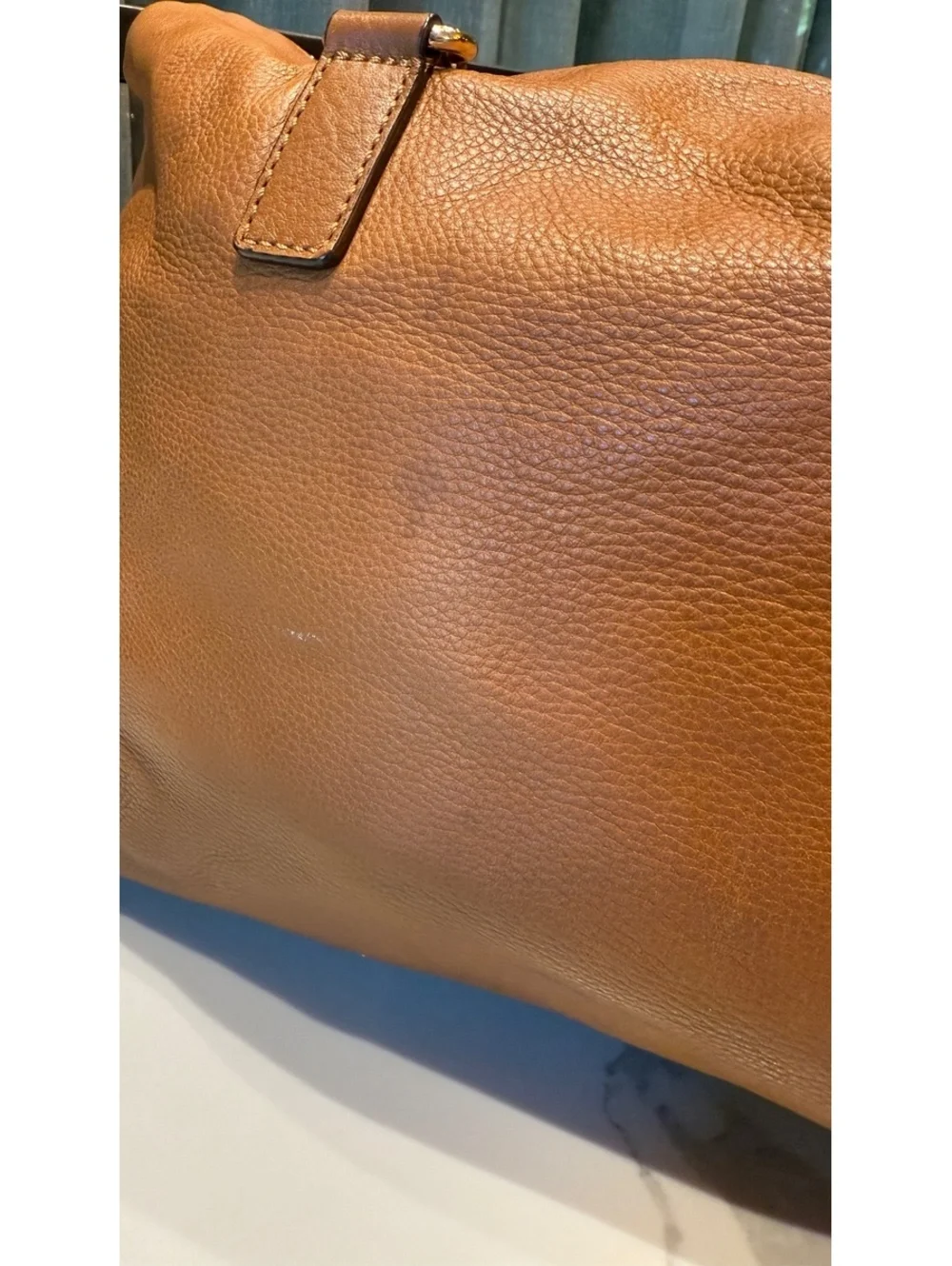 Michael Kors Hamilton Large Cognac Leather Slouchy Satchel